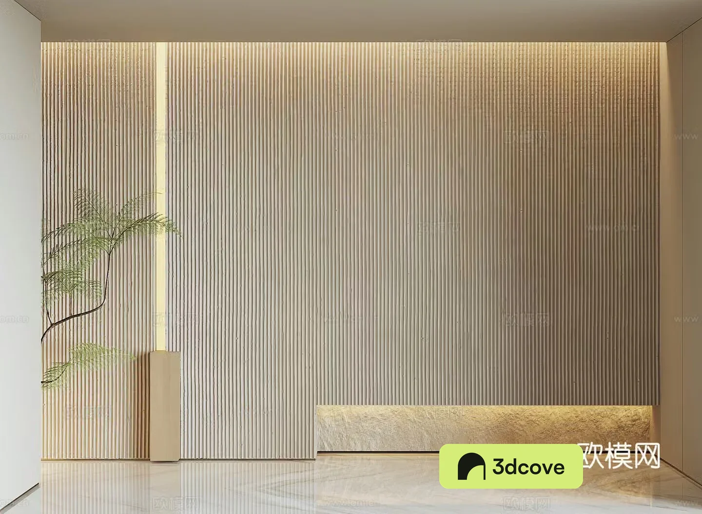 Modern rock background wall