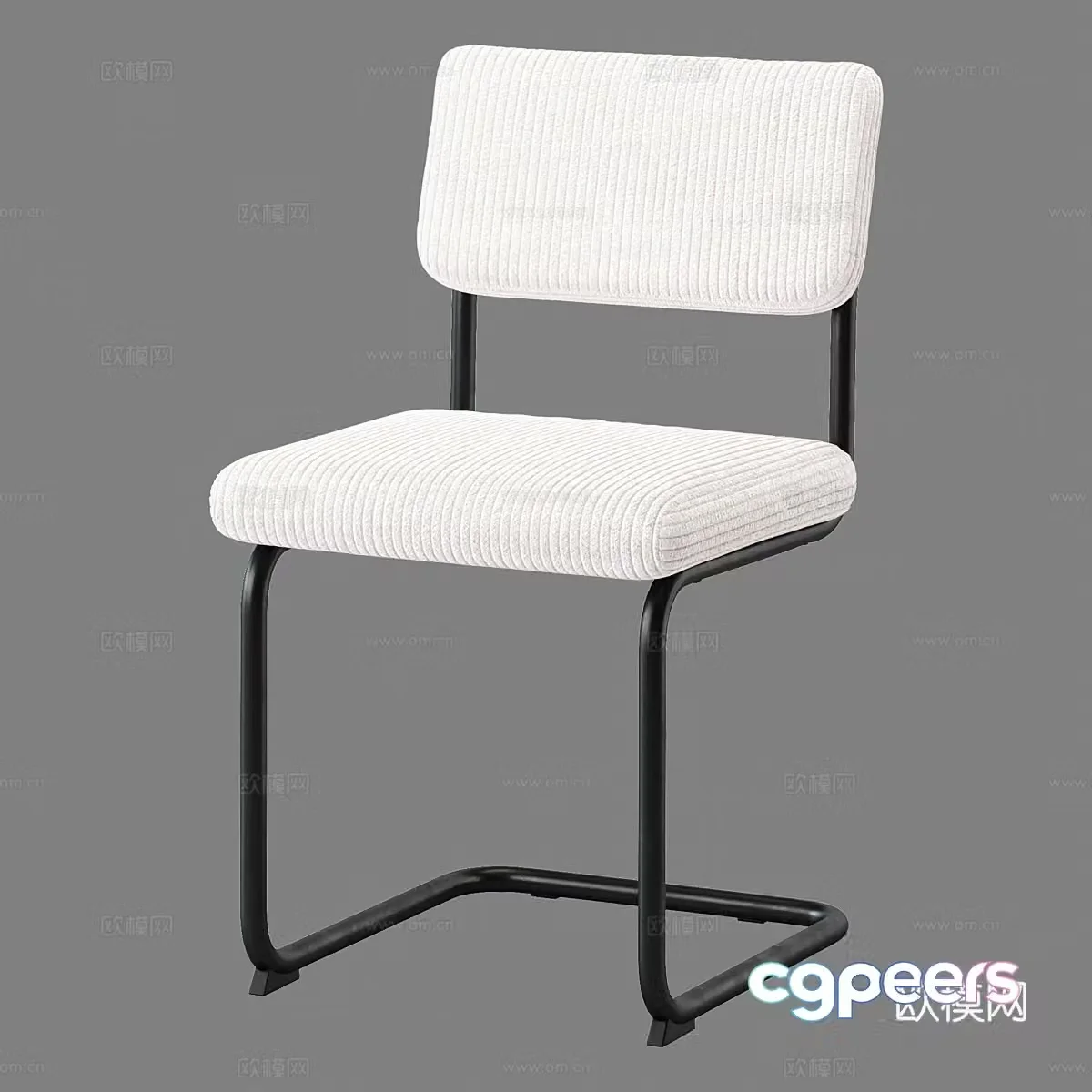 Modern simple single chair chair simple single chair casual chair stool 3d model