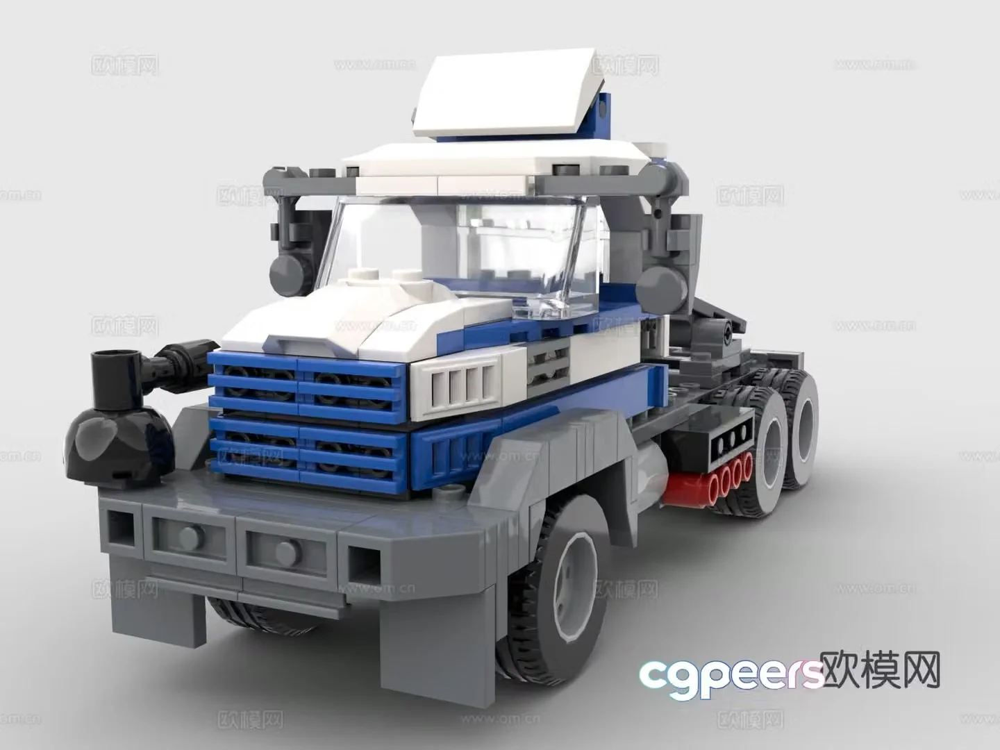 LEGO LEGO toys building blocks truck front 3d model