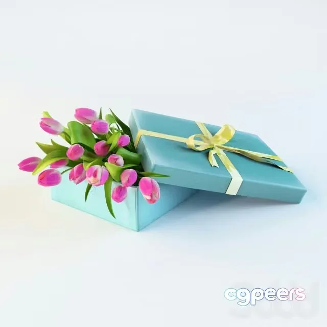 3ds Max Free – Tulips in a box