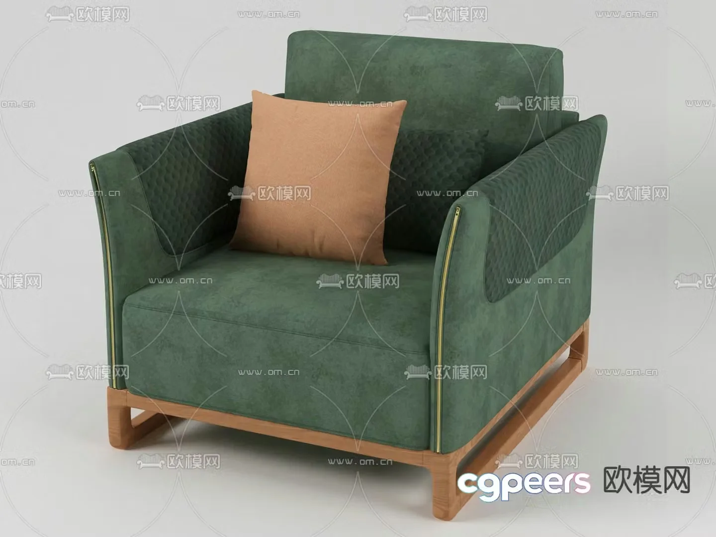 Single sofa 3d model