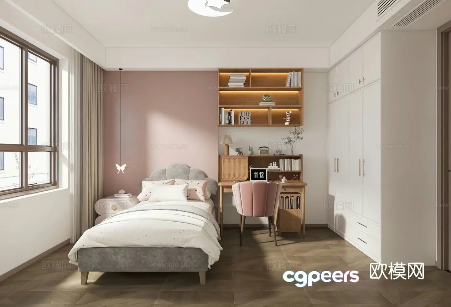 Modern children’s room daughter’s room 3d model