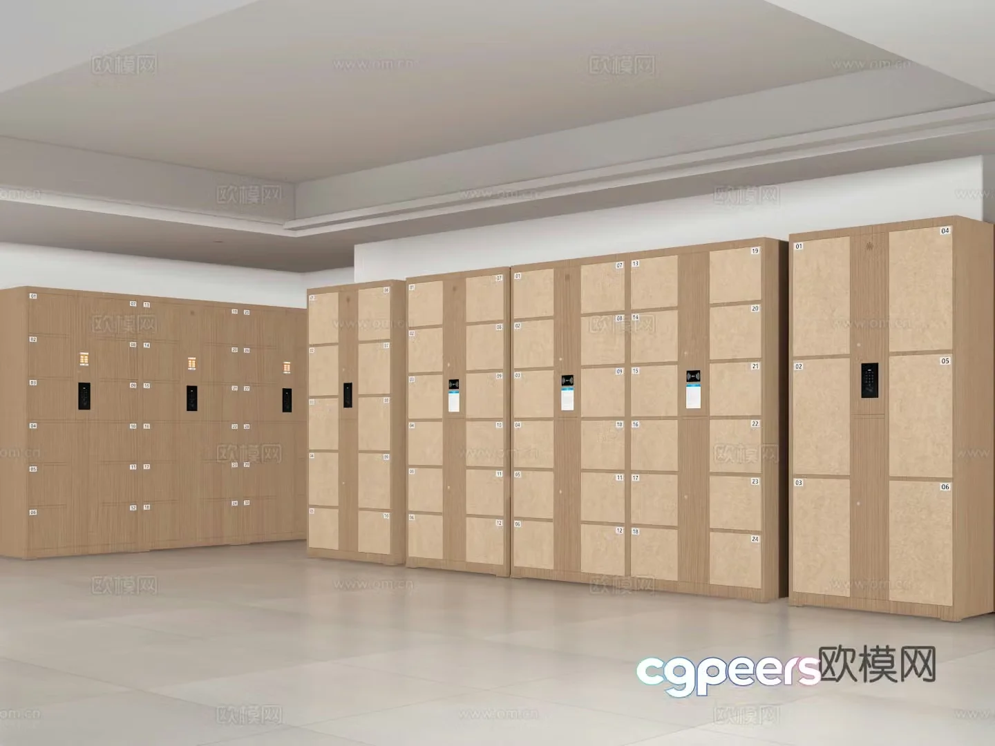 3D model of storage cabinet