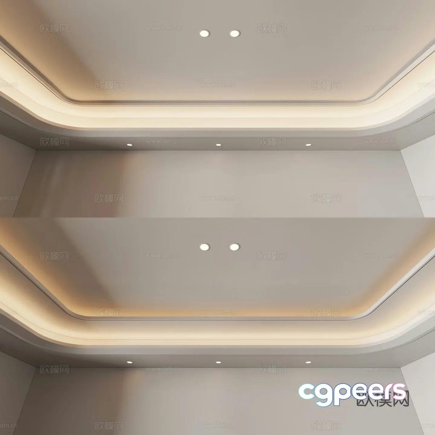 Modern ceiling 3d model