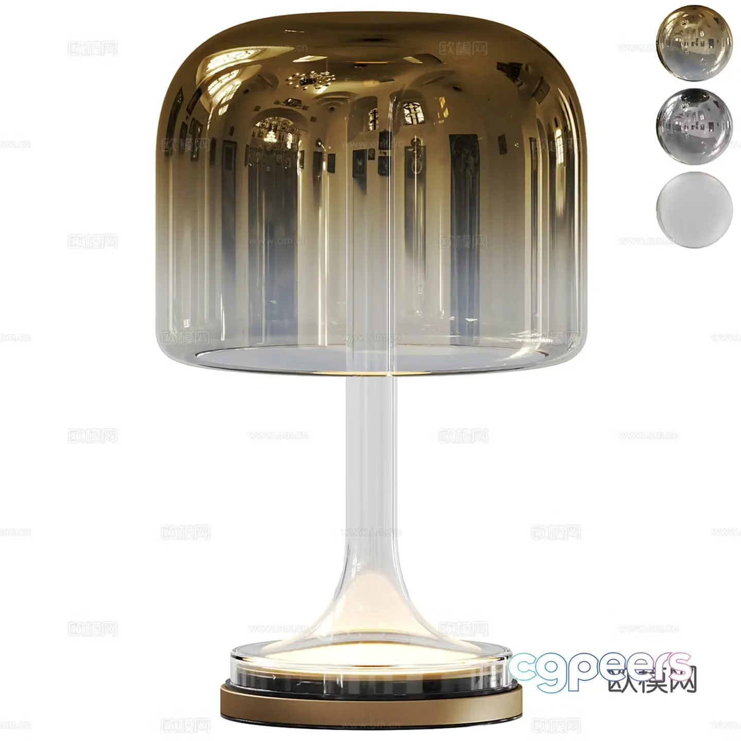 Modern light luxury desk lamp collection 3d model