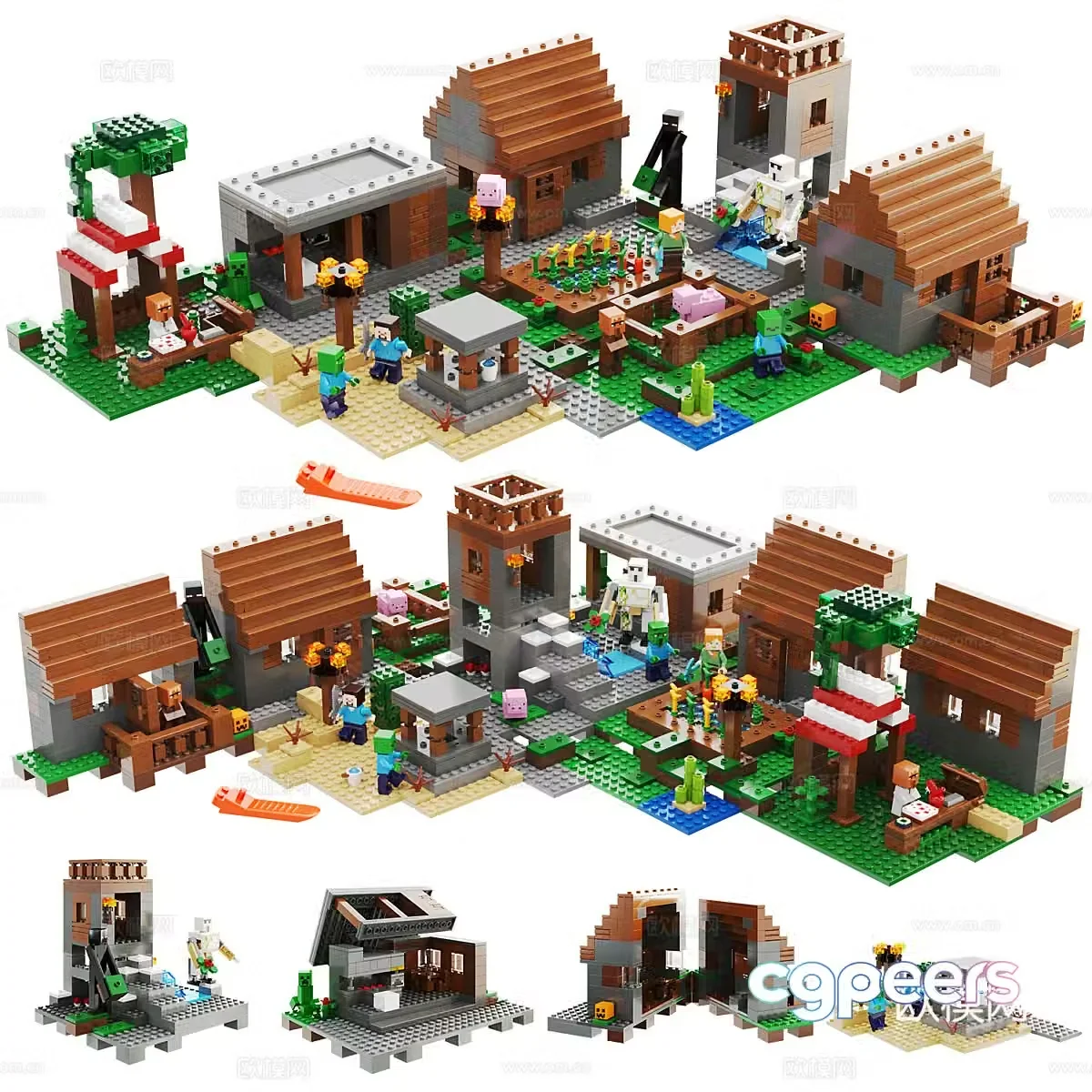 Modern children’s toys building block toys 3d model