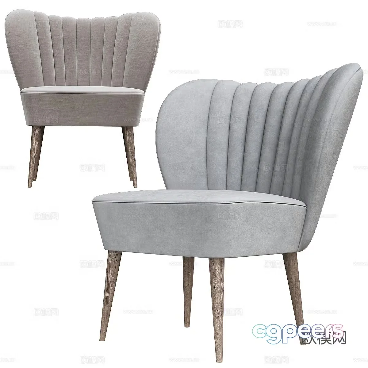 Fabric leisure chair Fabric single chair Courtyard leisure chair Outdoor leisure chair Outdoor single chair Courtyard 3D model