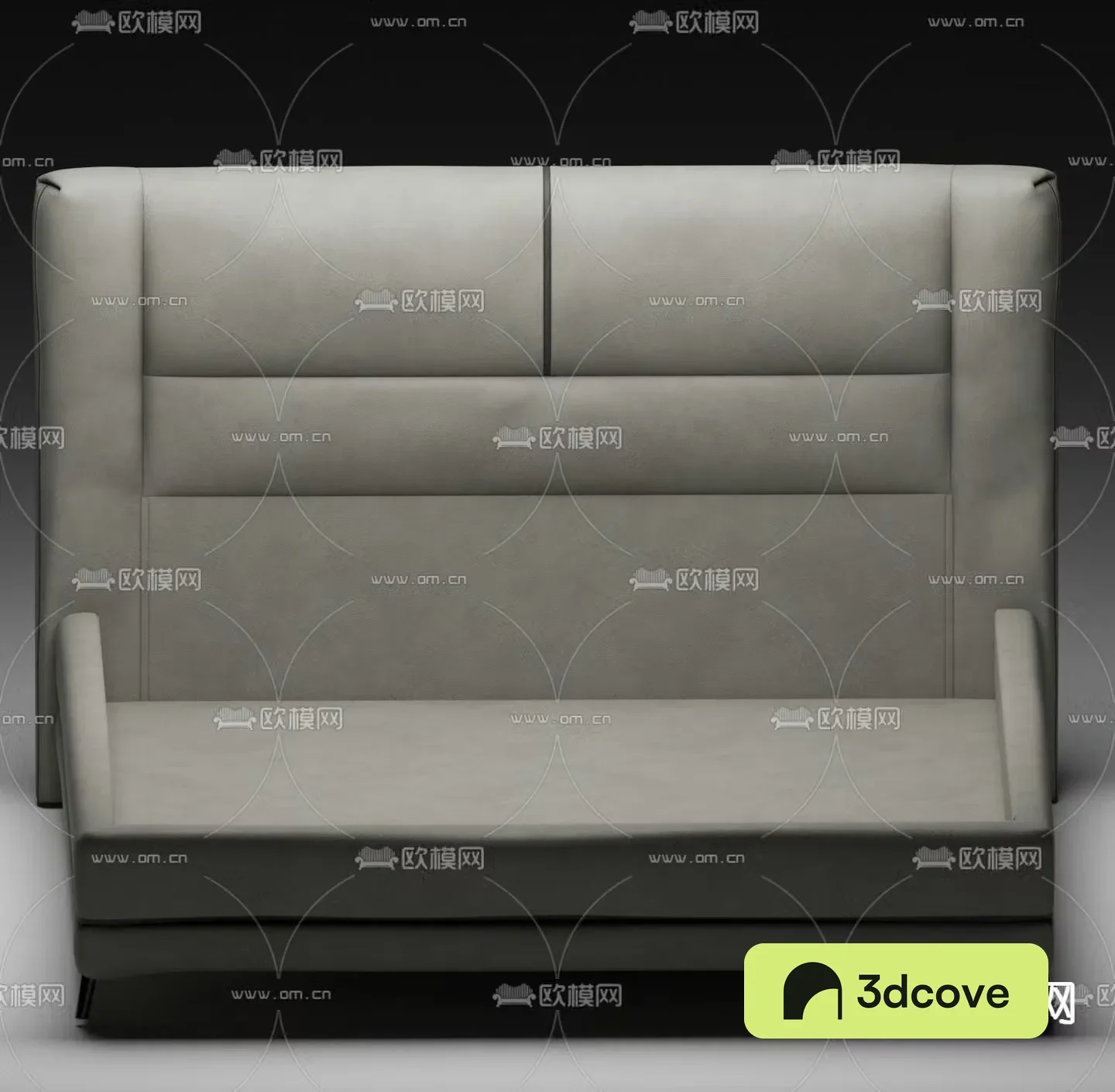 Leather double bed