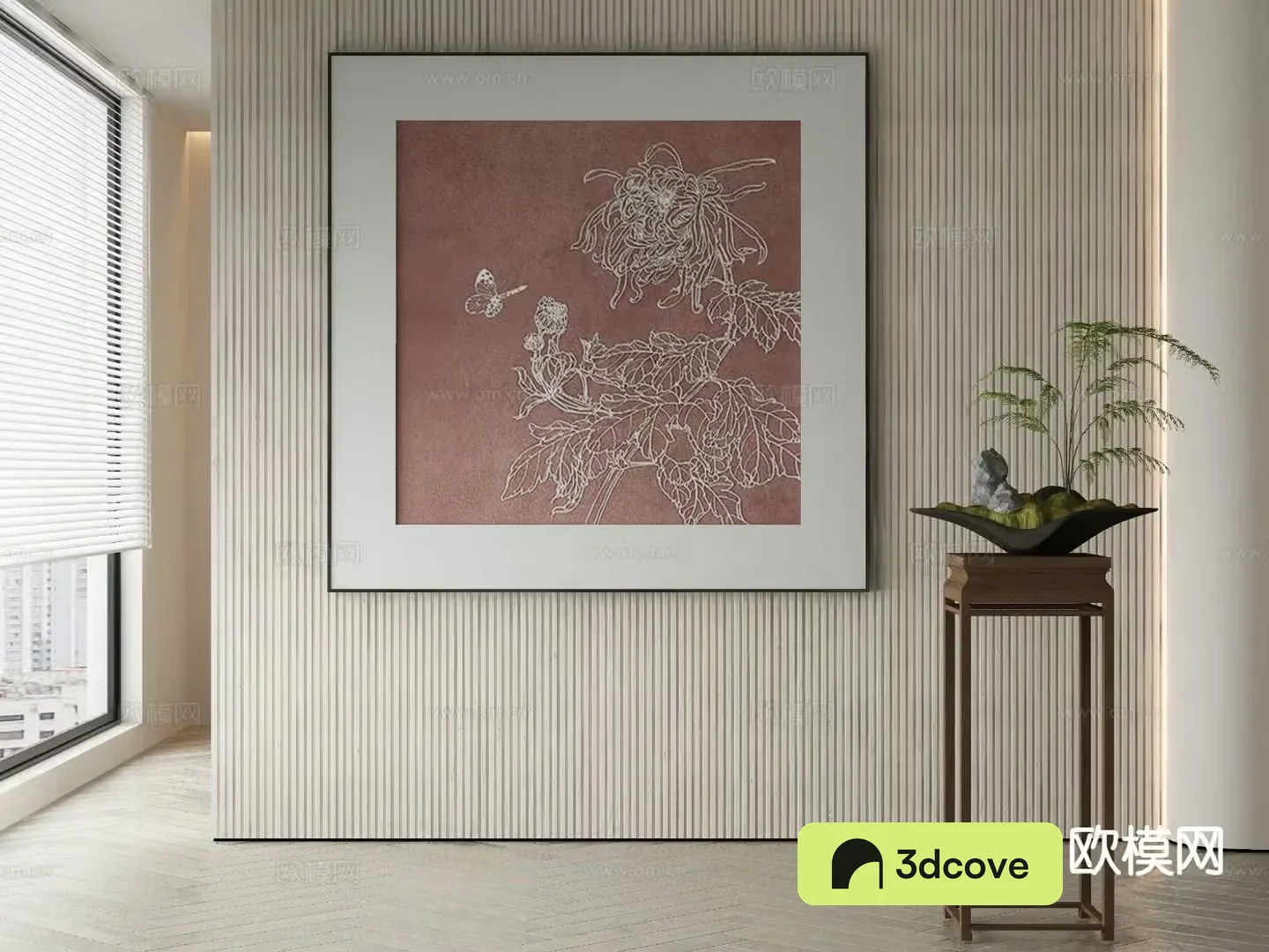 New Chinese style decorative painting flower hanging painting flower and bird painting