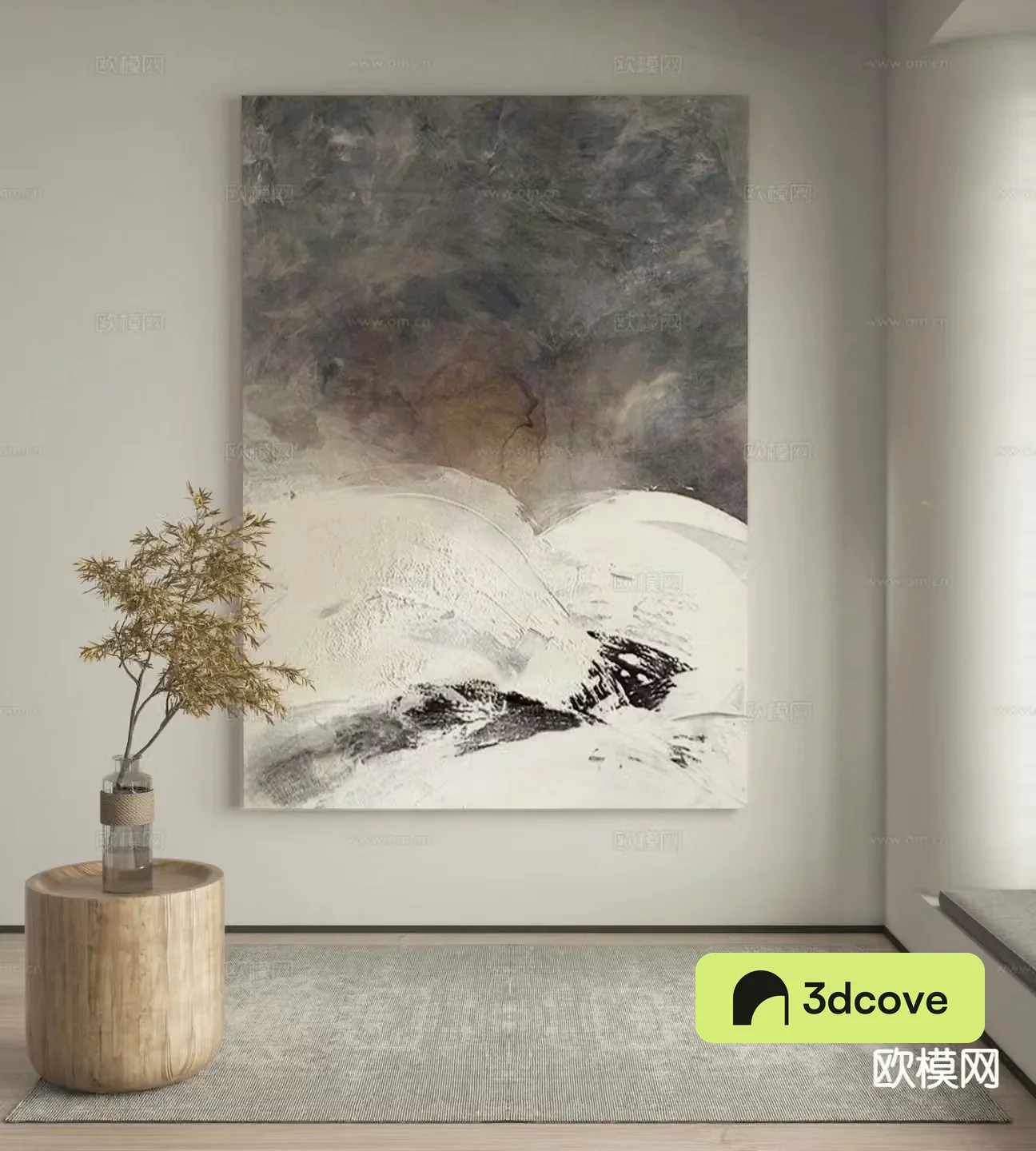 Wabi-sabi painting texture painting decorative painting hanging painting