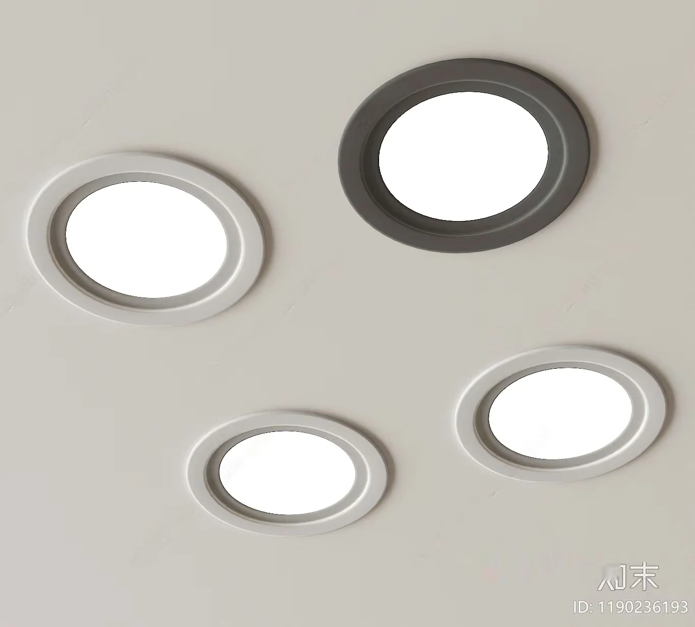 Modern Light Fixtures 3D Model – 747 – VRAY Render