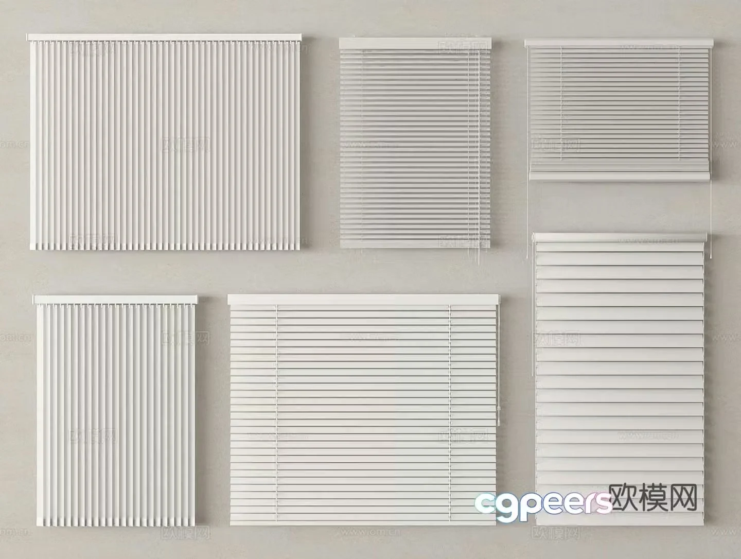 Venetian blinds blinds dream curtains 3d model