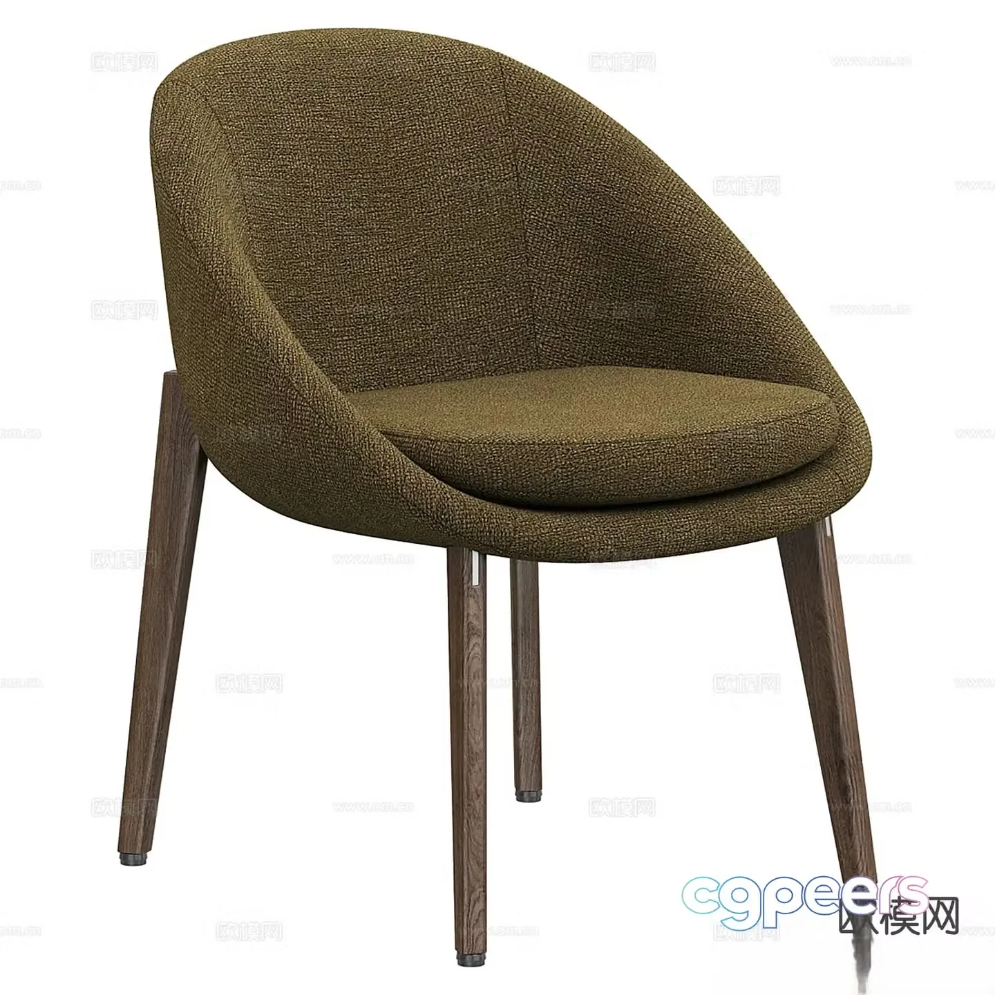 Lido chair dining chair 3d model