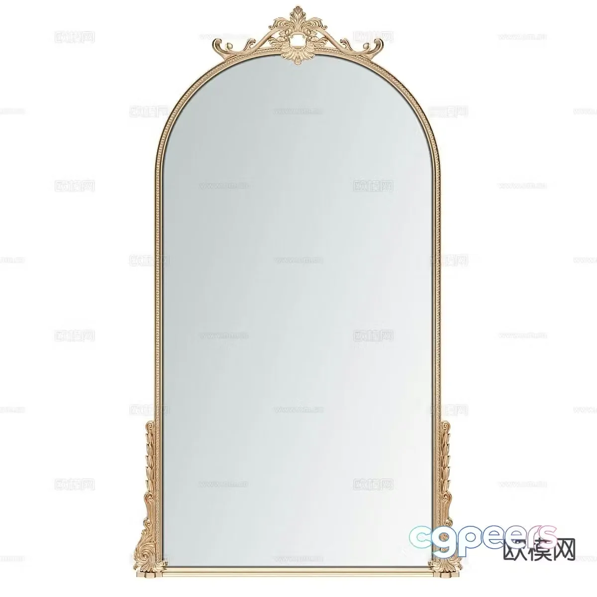 Creative mirror decorative mirror 3d model