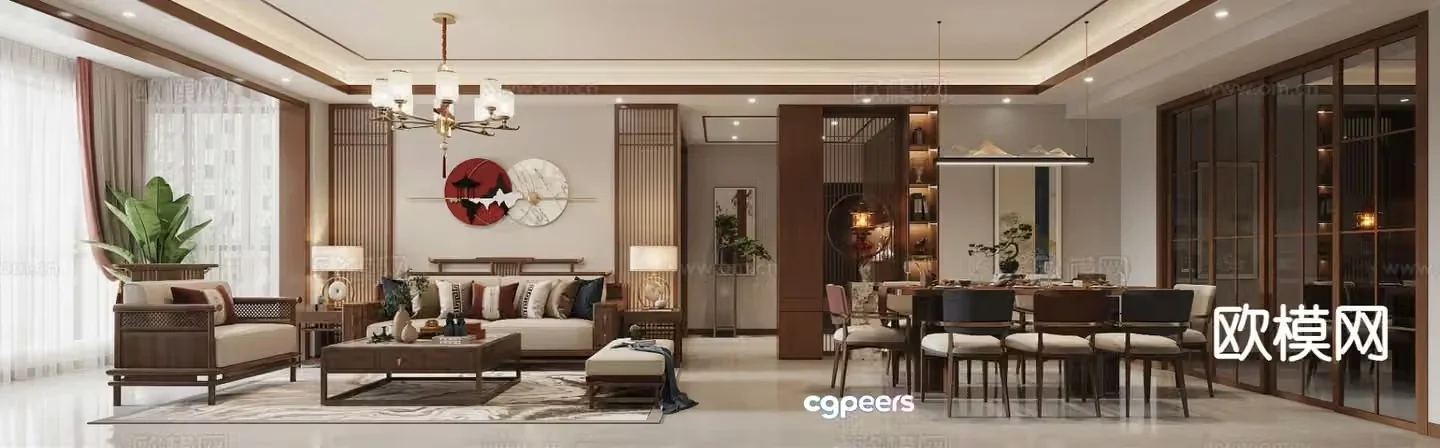 New Chinese restaurant 3D model