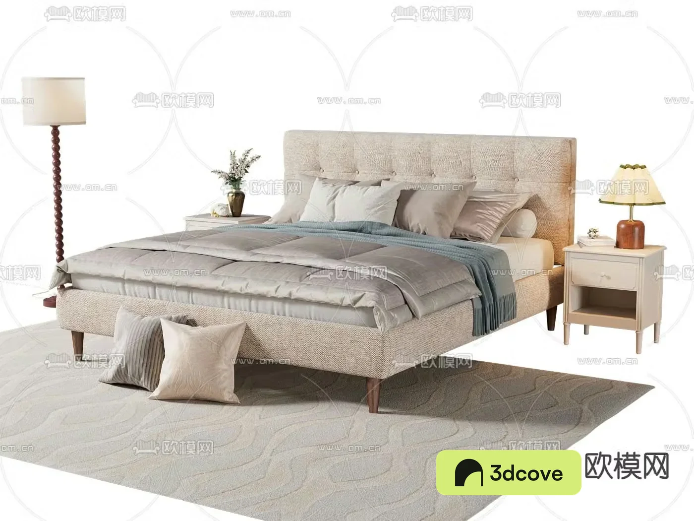 American soft bed double bed