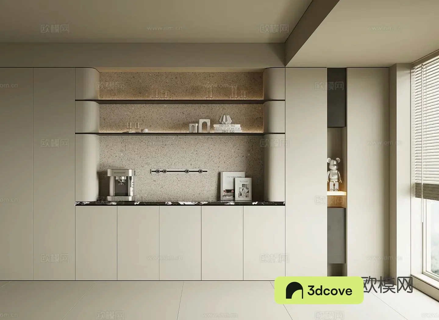 Modern wine cabinet sideboard