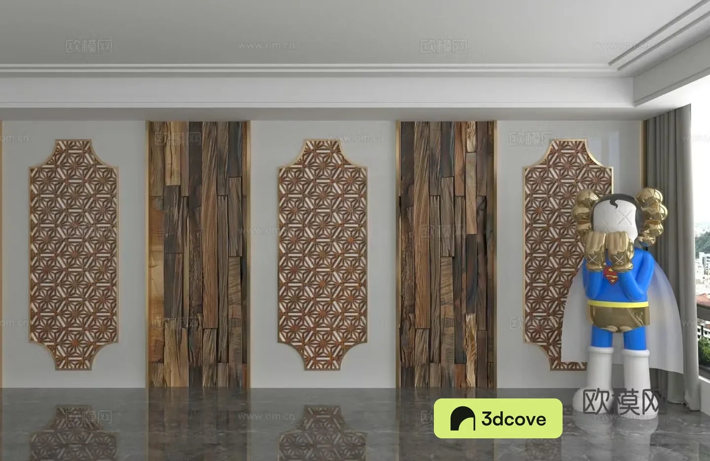 Modern background wall