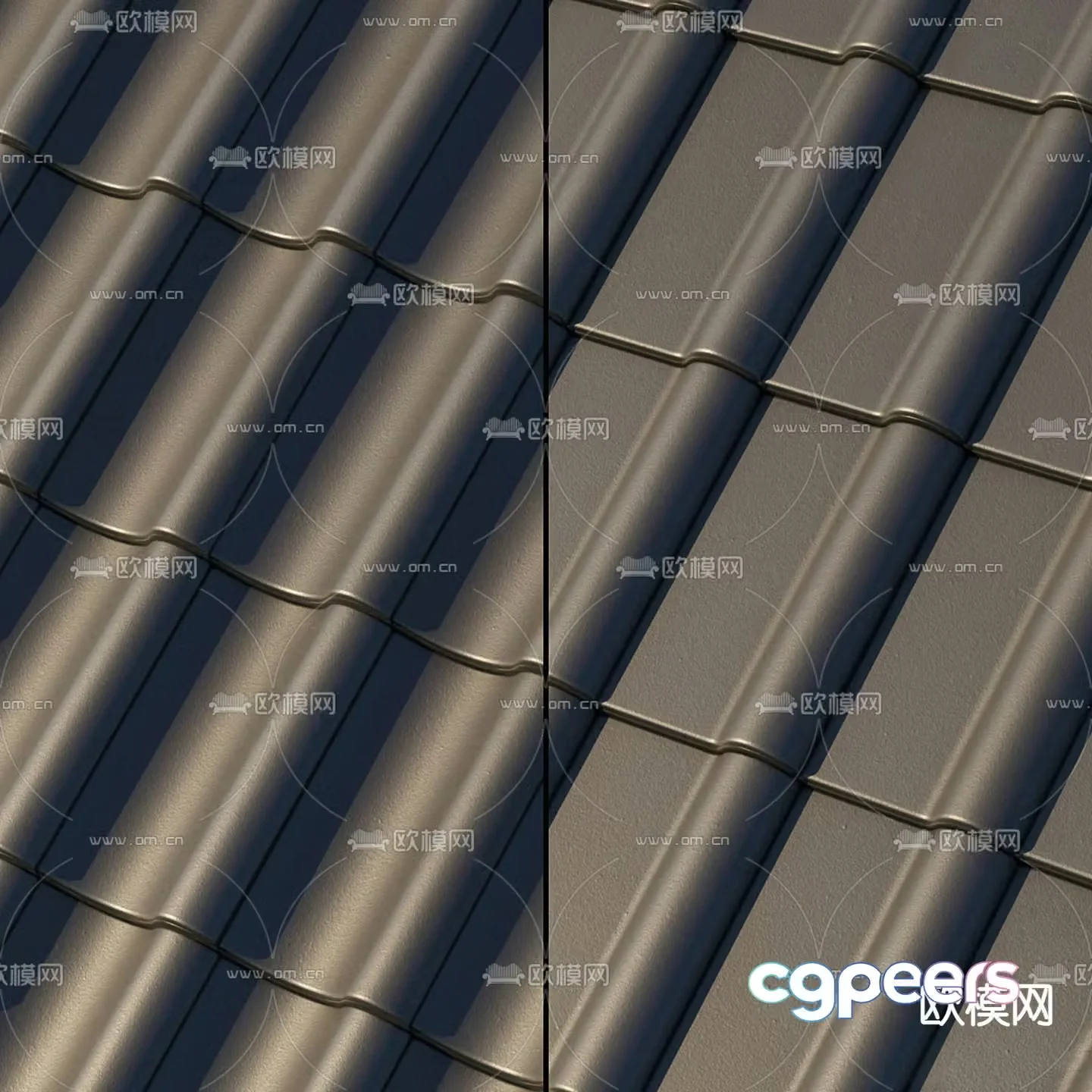 eaves roof eaves tiles 3d model
