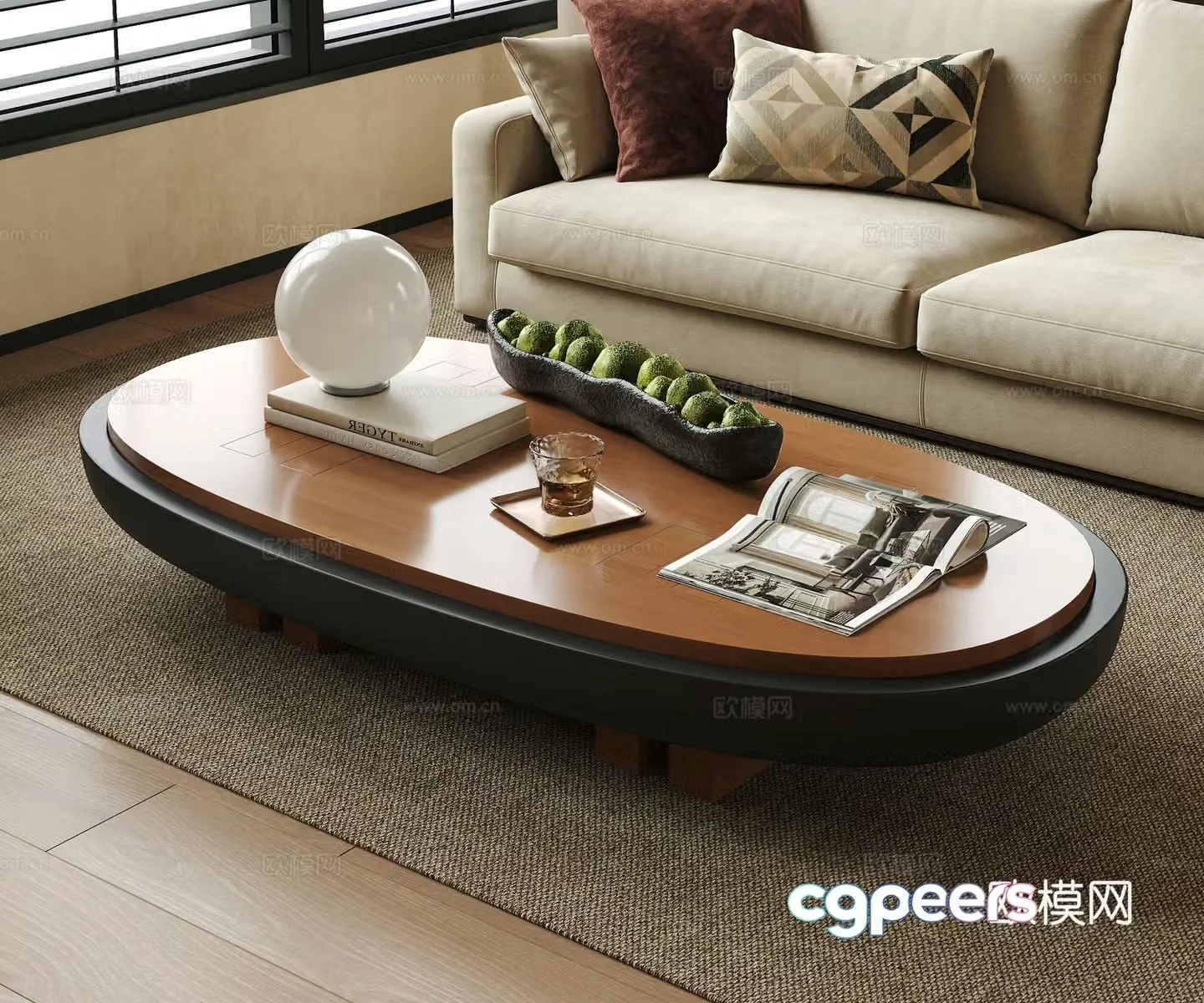 Modern coffee table 3d model