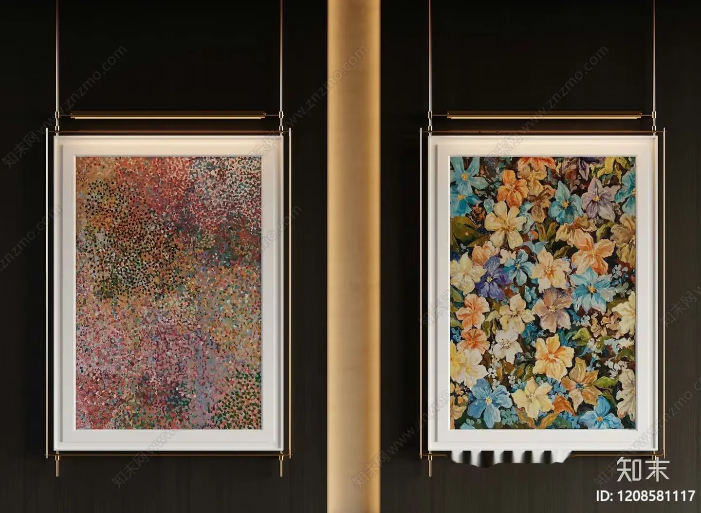 Modern Art Pieces 3D Model – 16361 – VRAY Render