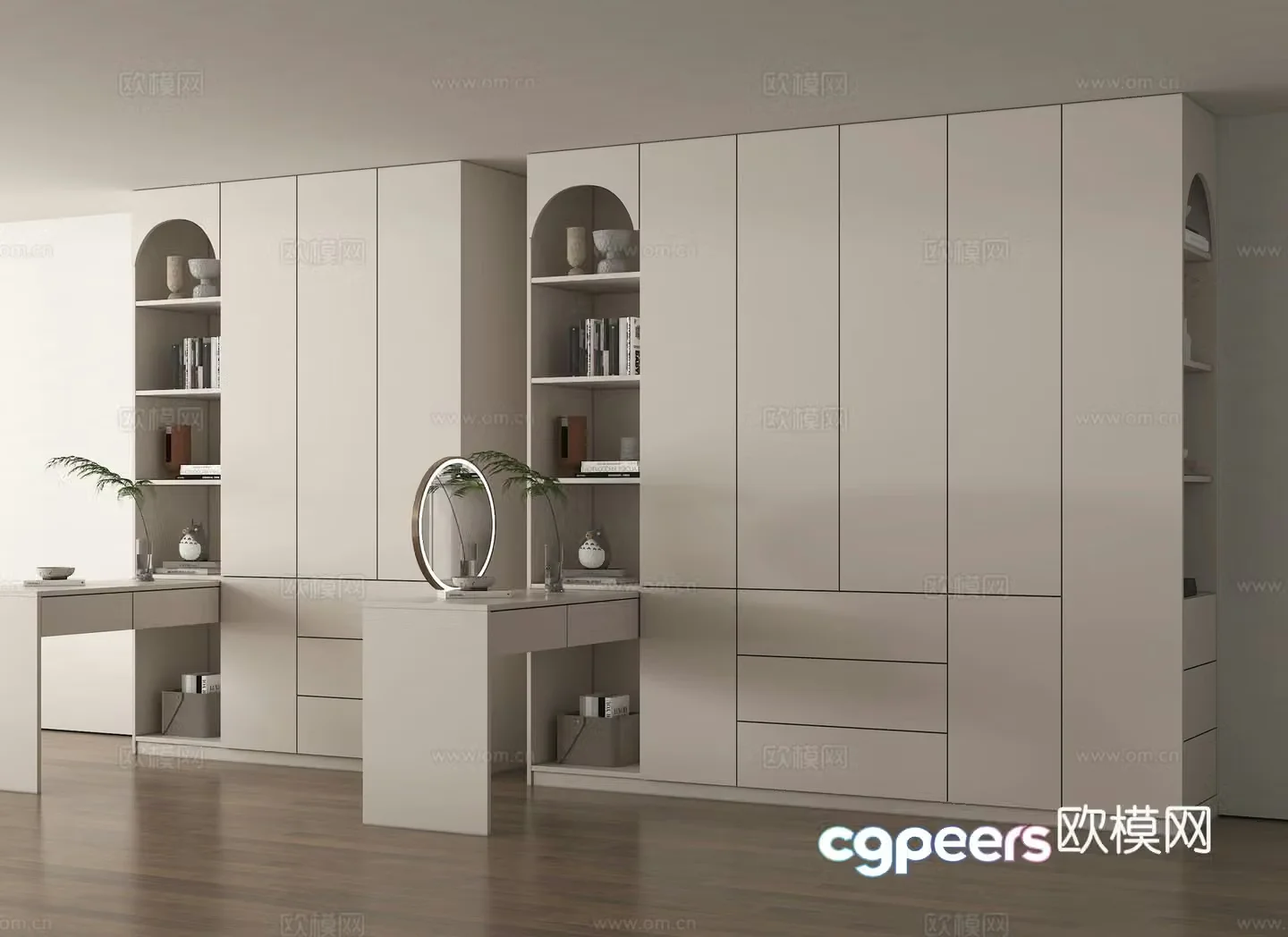 Wardrobe Dressing table 3d model