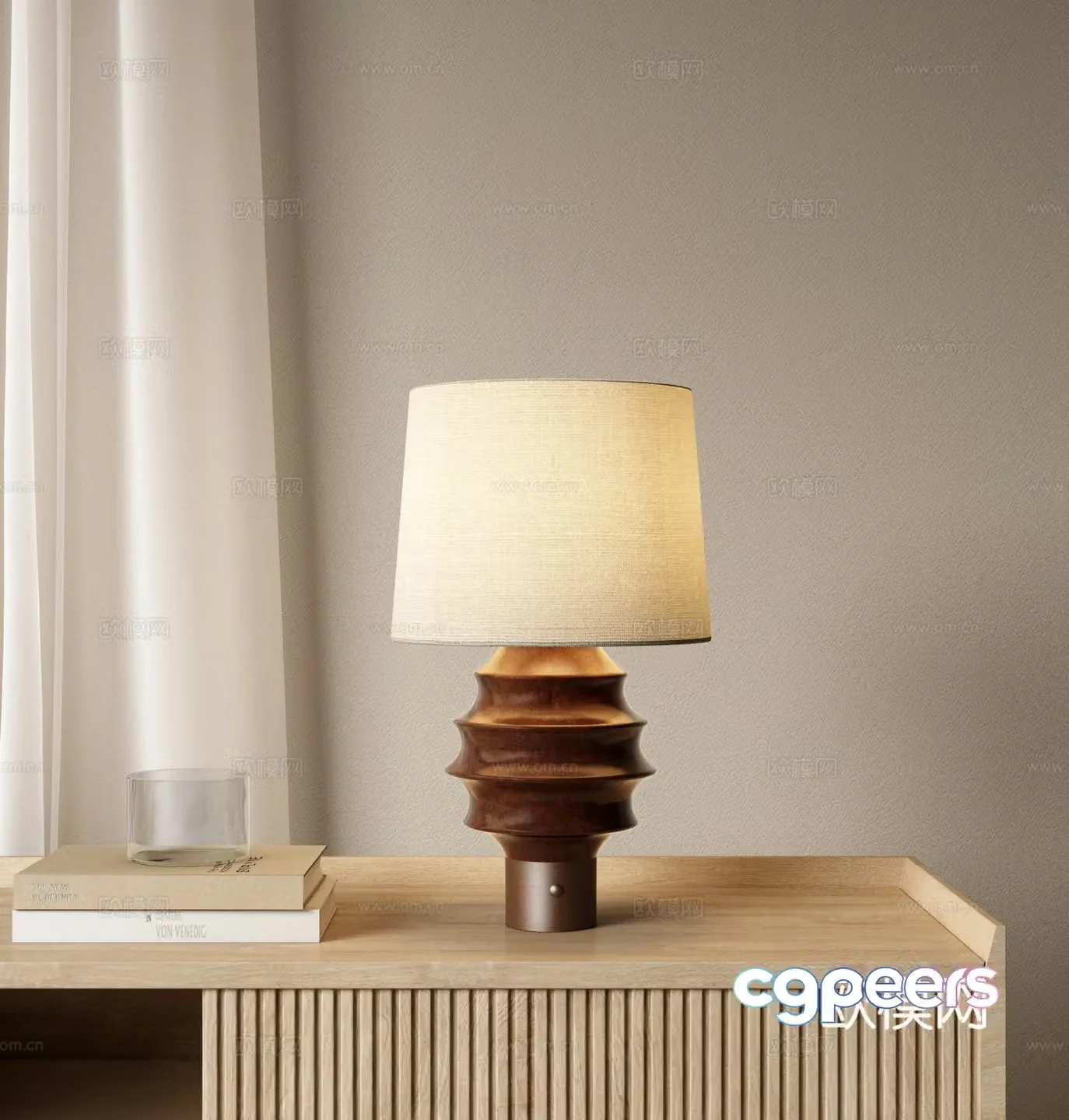 Wasabi retro desk lamp 3d model