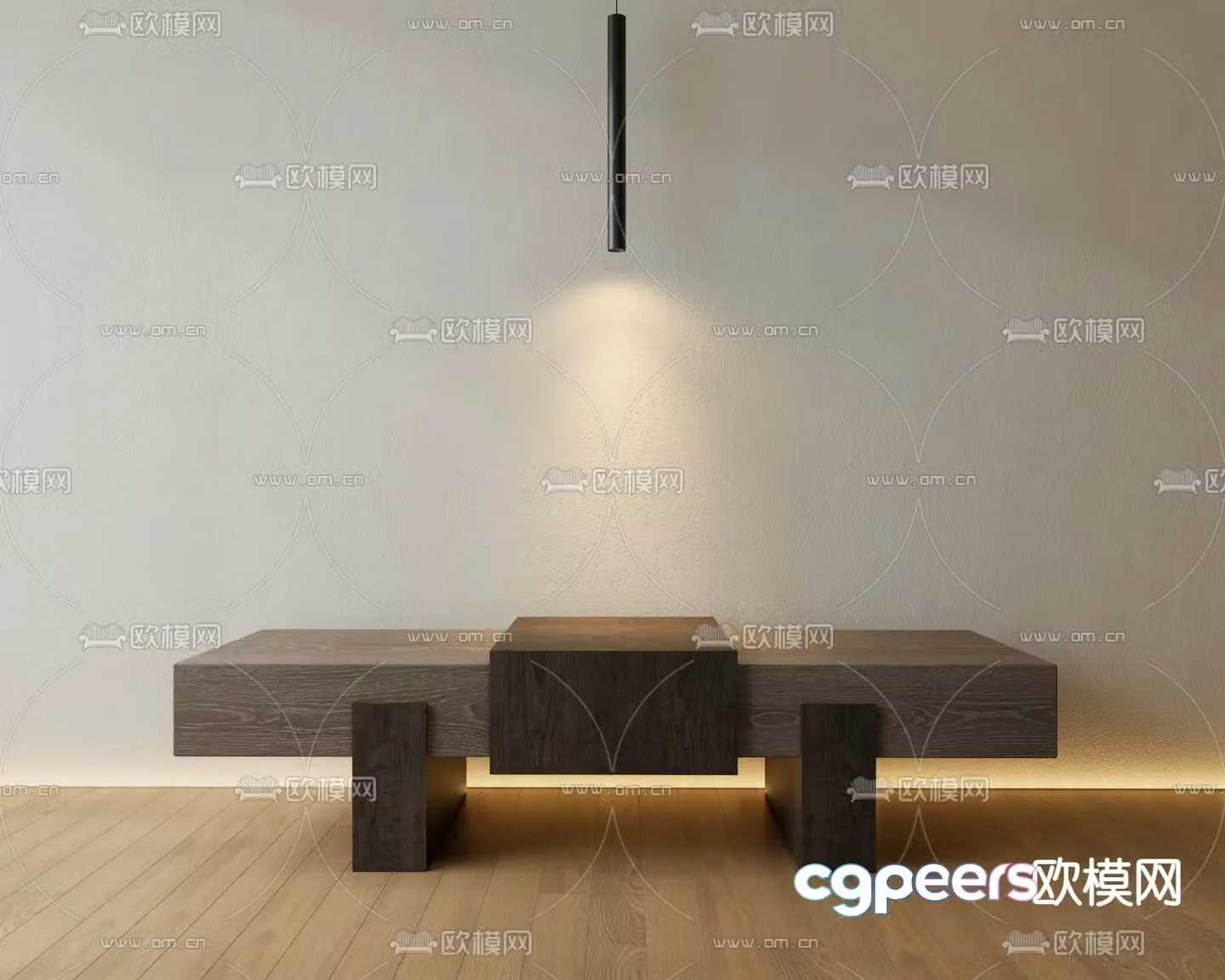 Wasabi Shoe Change Stool Bench 3D Model