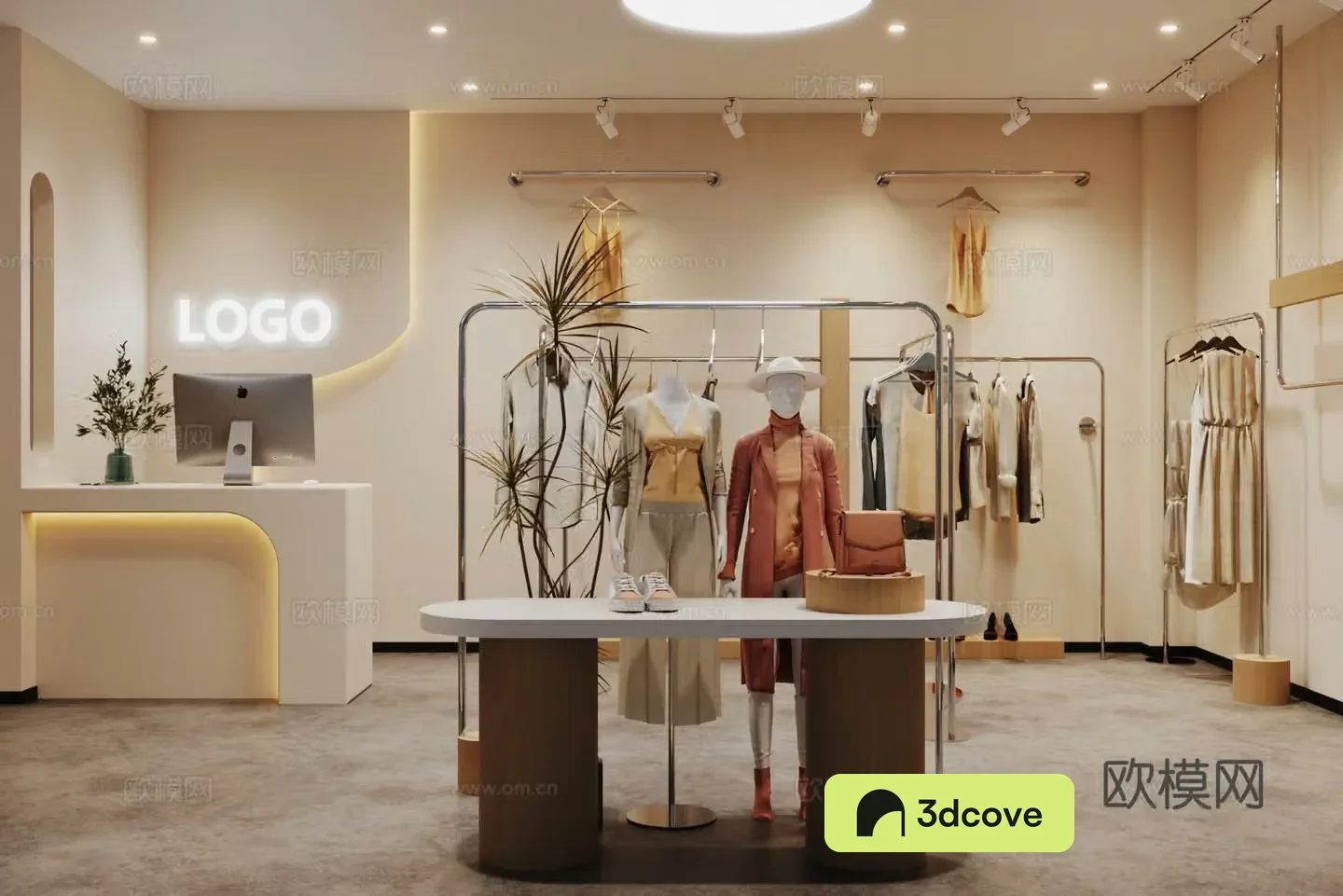 Wasabi Clothing Store Women’s Clothing Store 3D Model