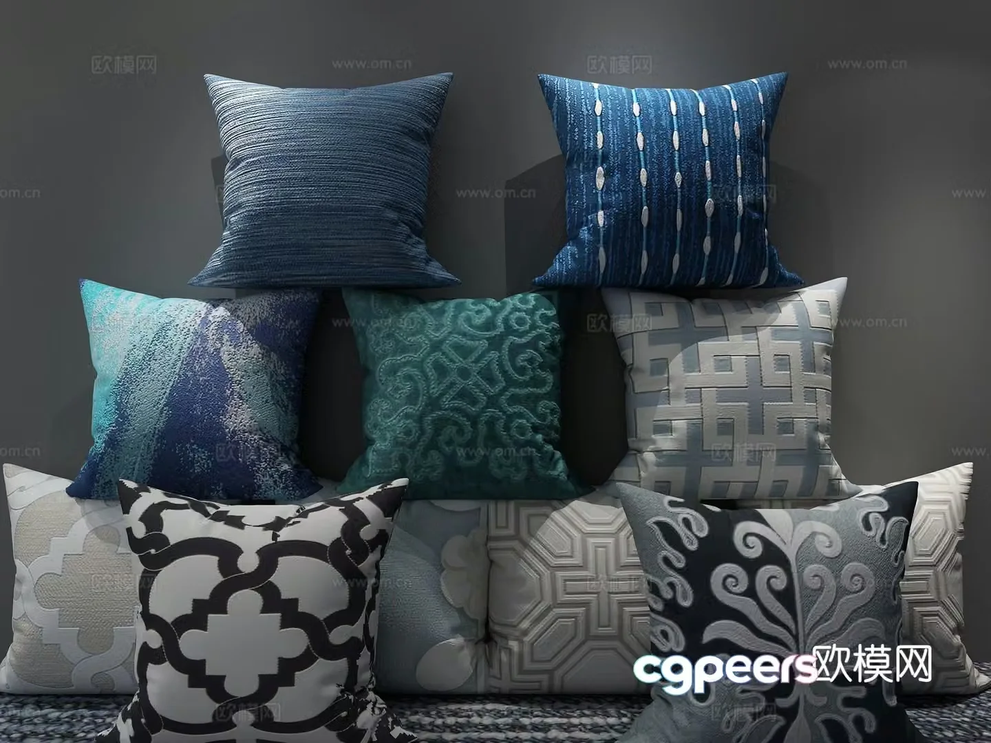 Modern pillow 3d model