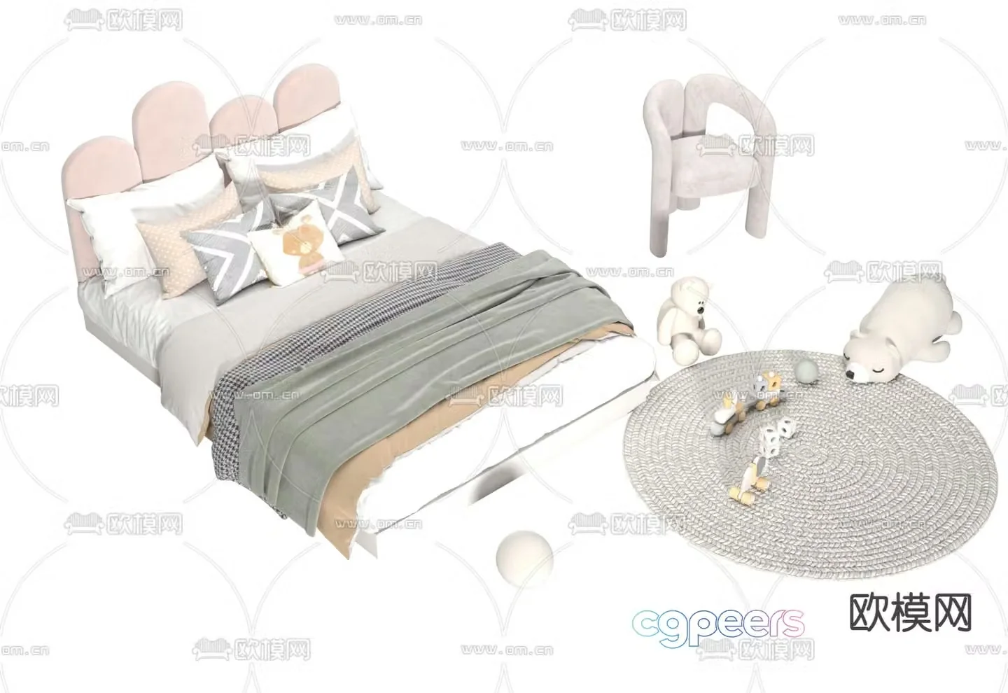 Children’s bed 3d model