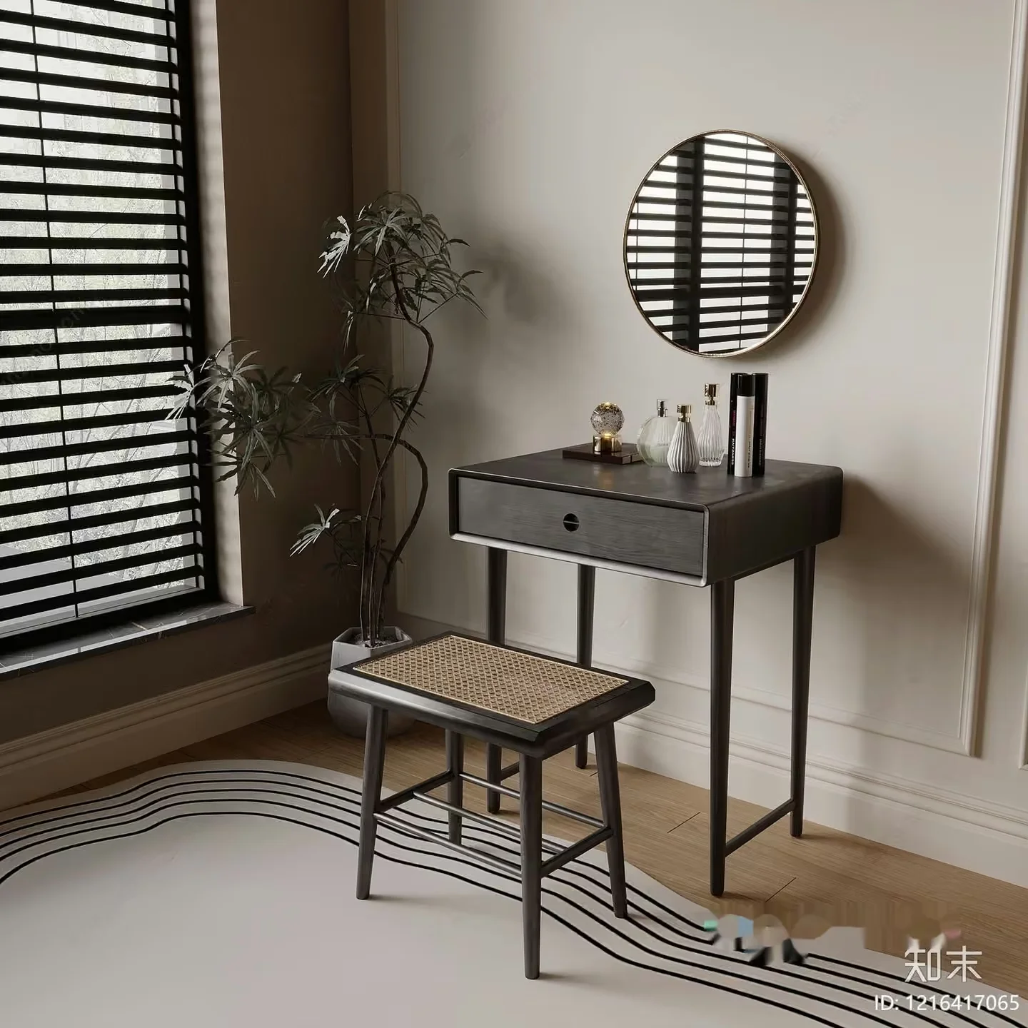 A Modern Vanity Table 3D Model – 14560 – VRAY Render