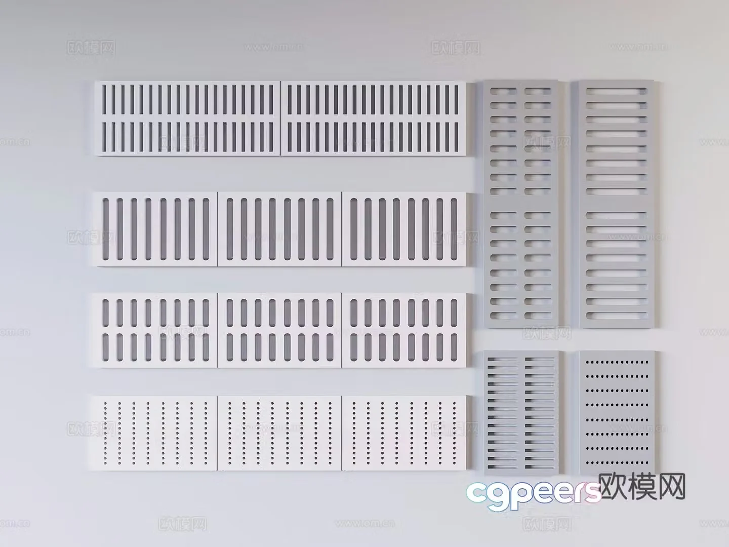Industrial drainage floor drain 3D model