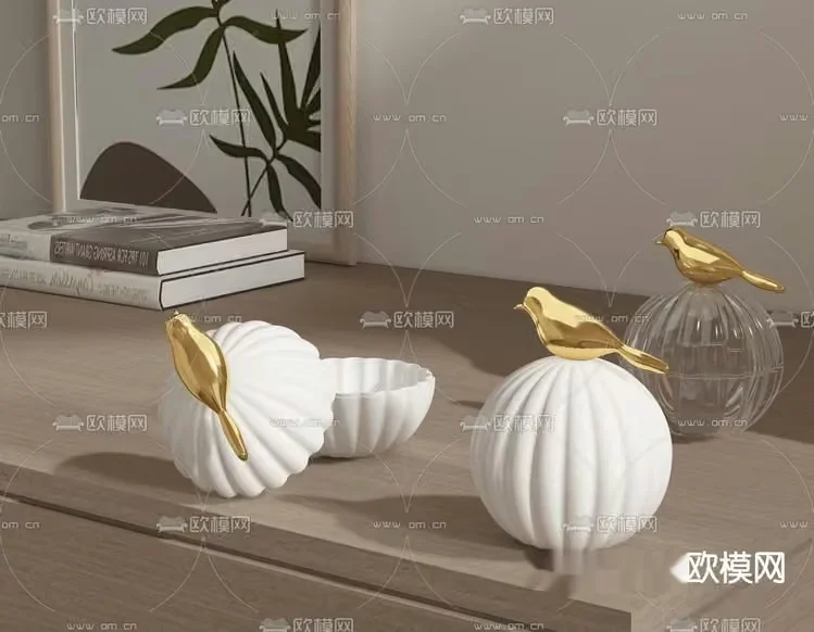 Modern Home Decor 3D Model – 8555 – VRAY Render