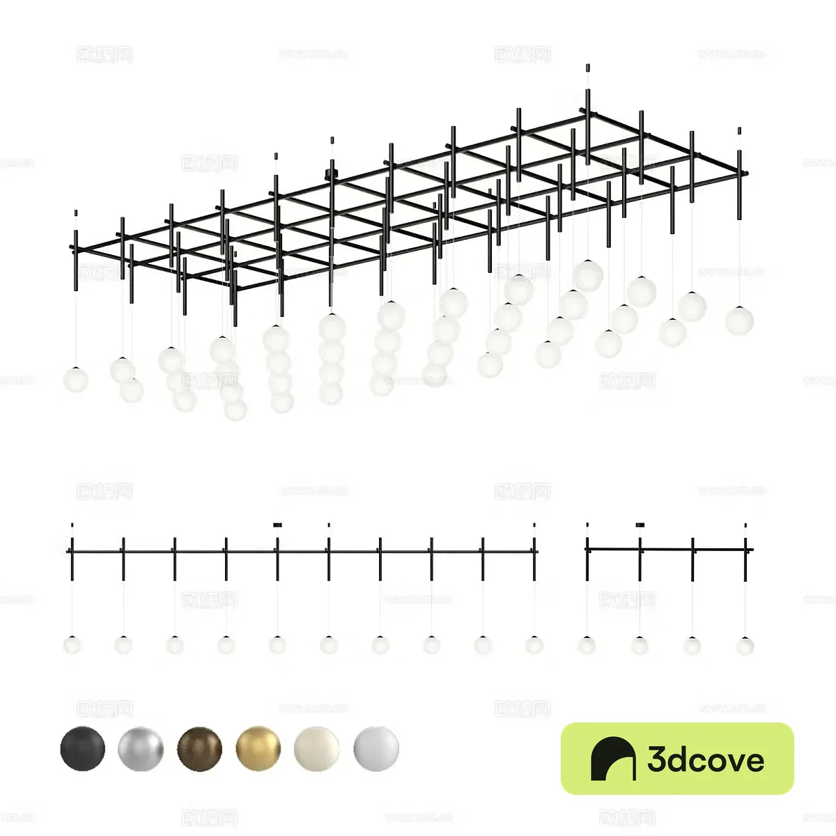 Modern minimalist chandelier geometric chandelier