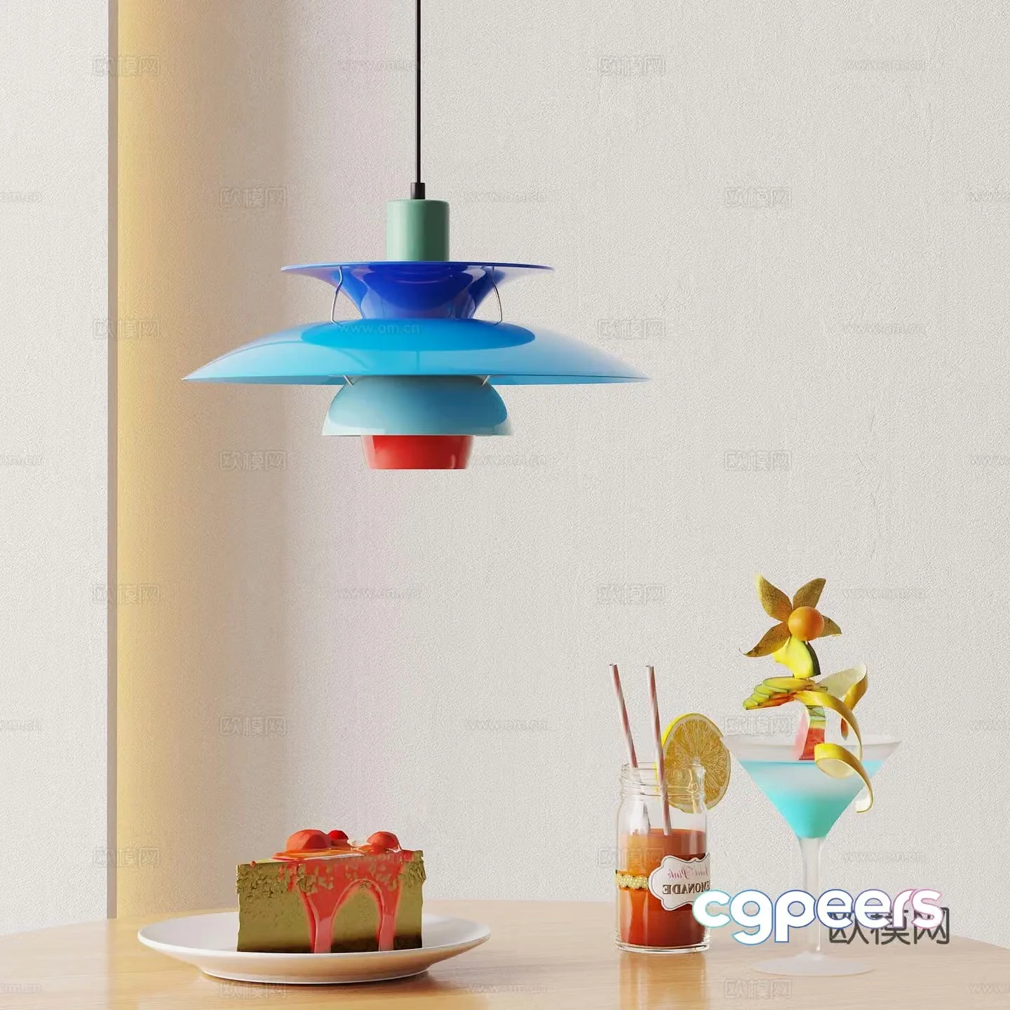 Dopamine chandelier drink juice 3d model