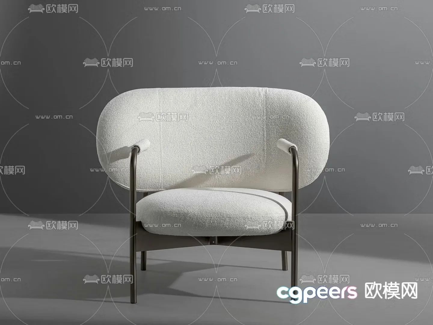 Modern sofa chair leisure chair 3d model