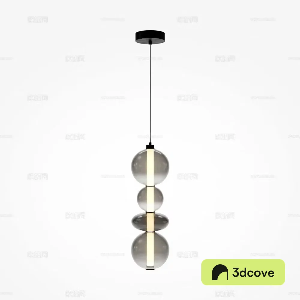 Modern glass chandelier