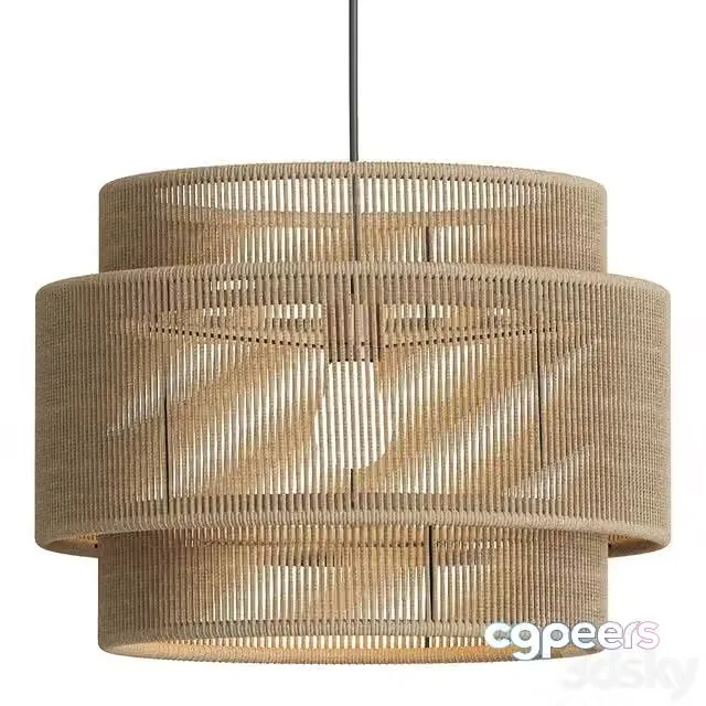 3ds Max Free – Westwing Collection Cecilia van jute Hanglamp