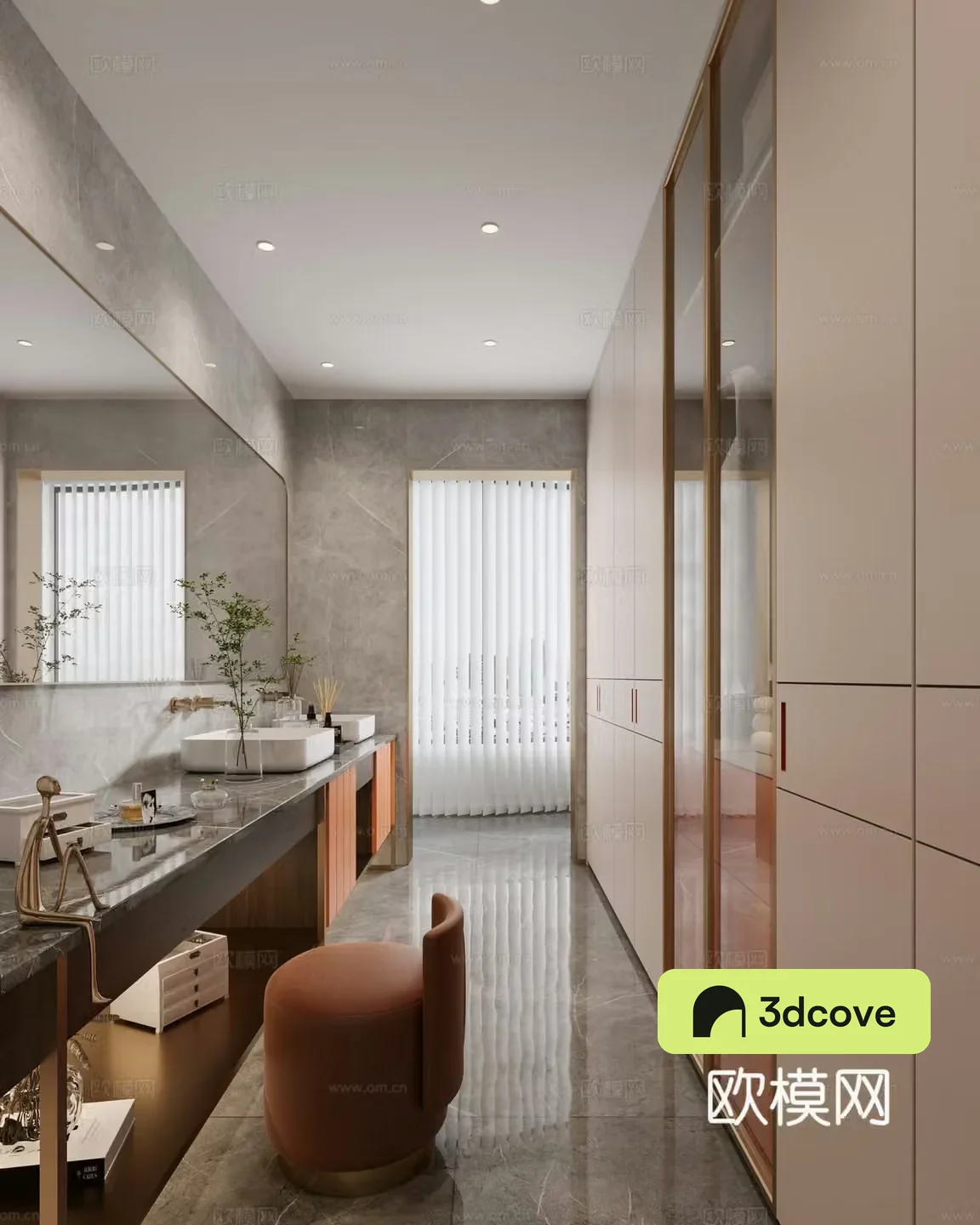 Modern cloakroom