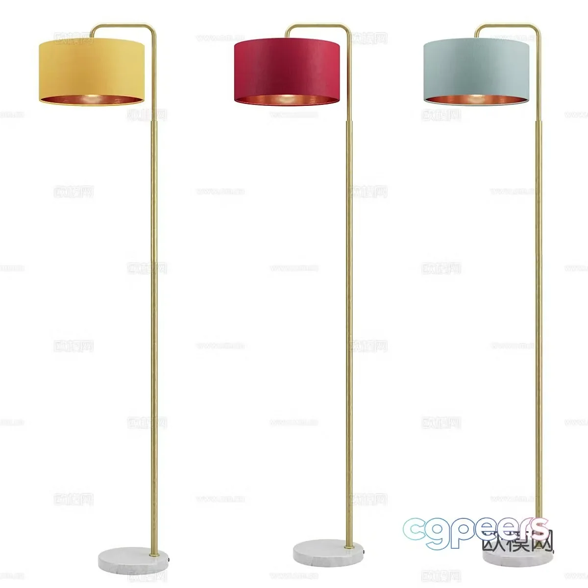 Light luxury floor lamp 3D model