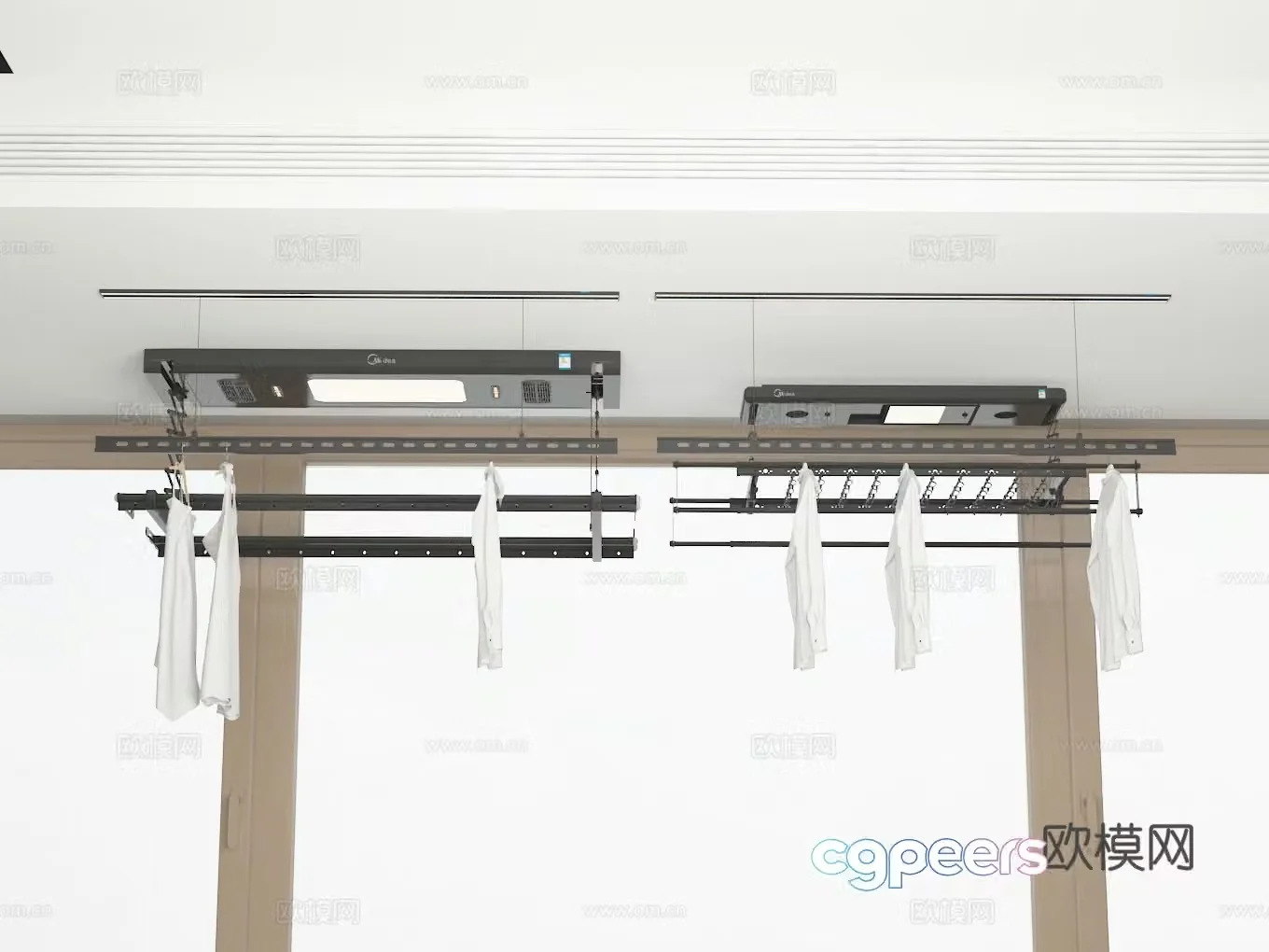 Clothes pole 3d model