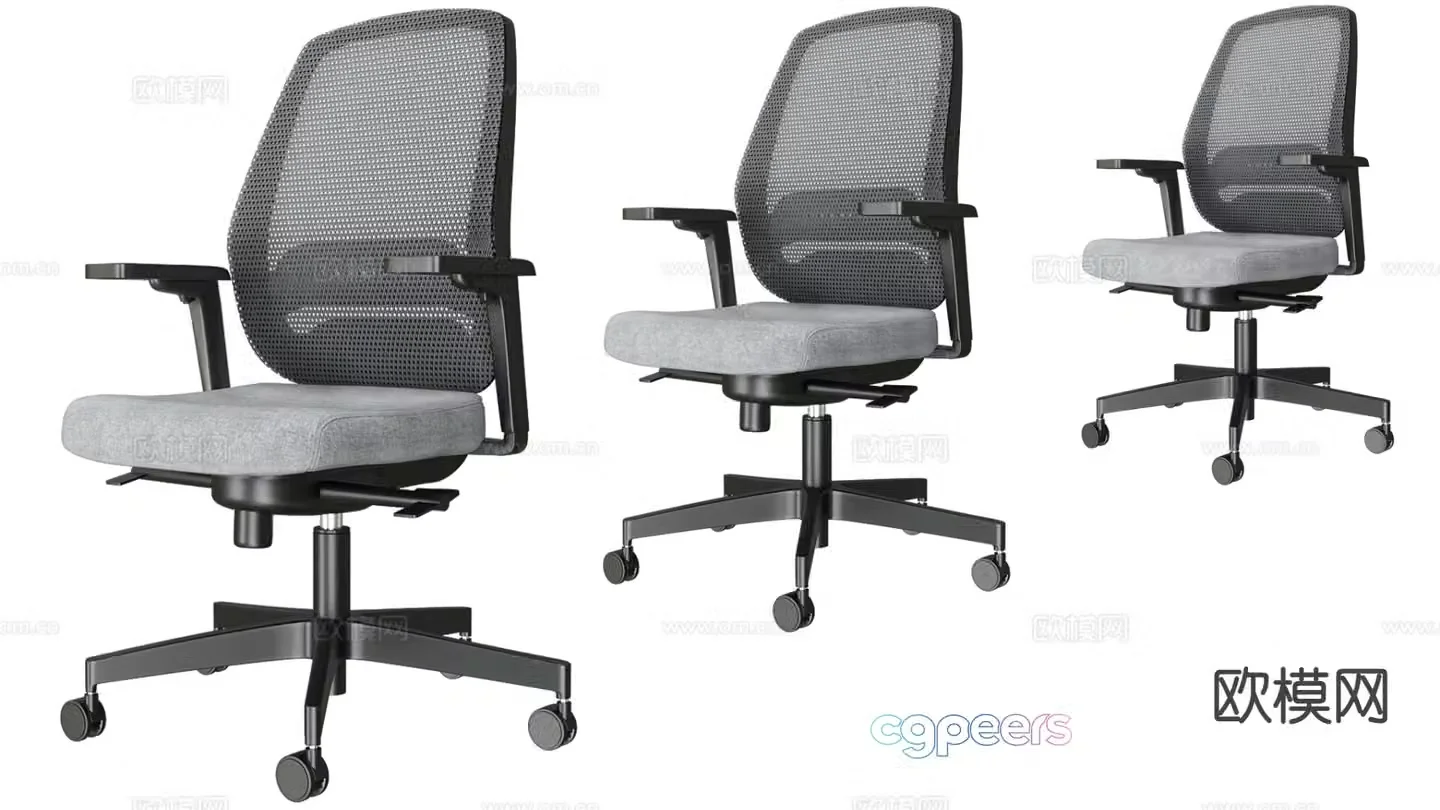 Office chair shift chair staff chair swivel chair 3d model