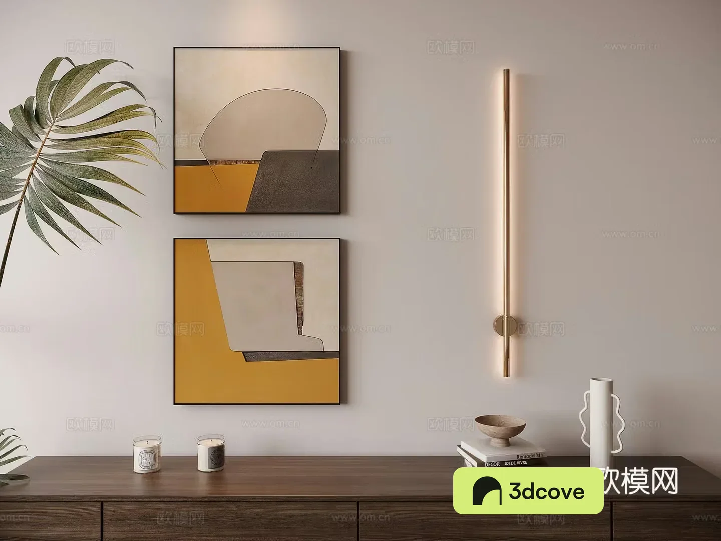 Modern light luxury decorative painting