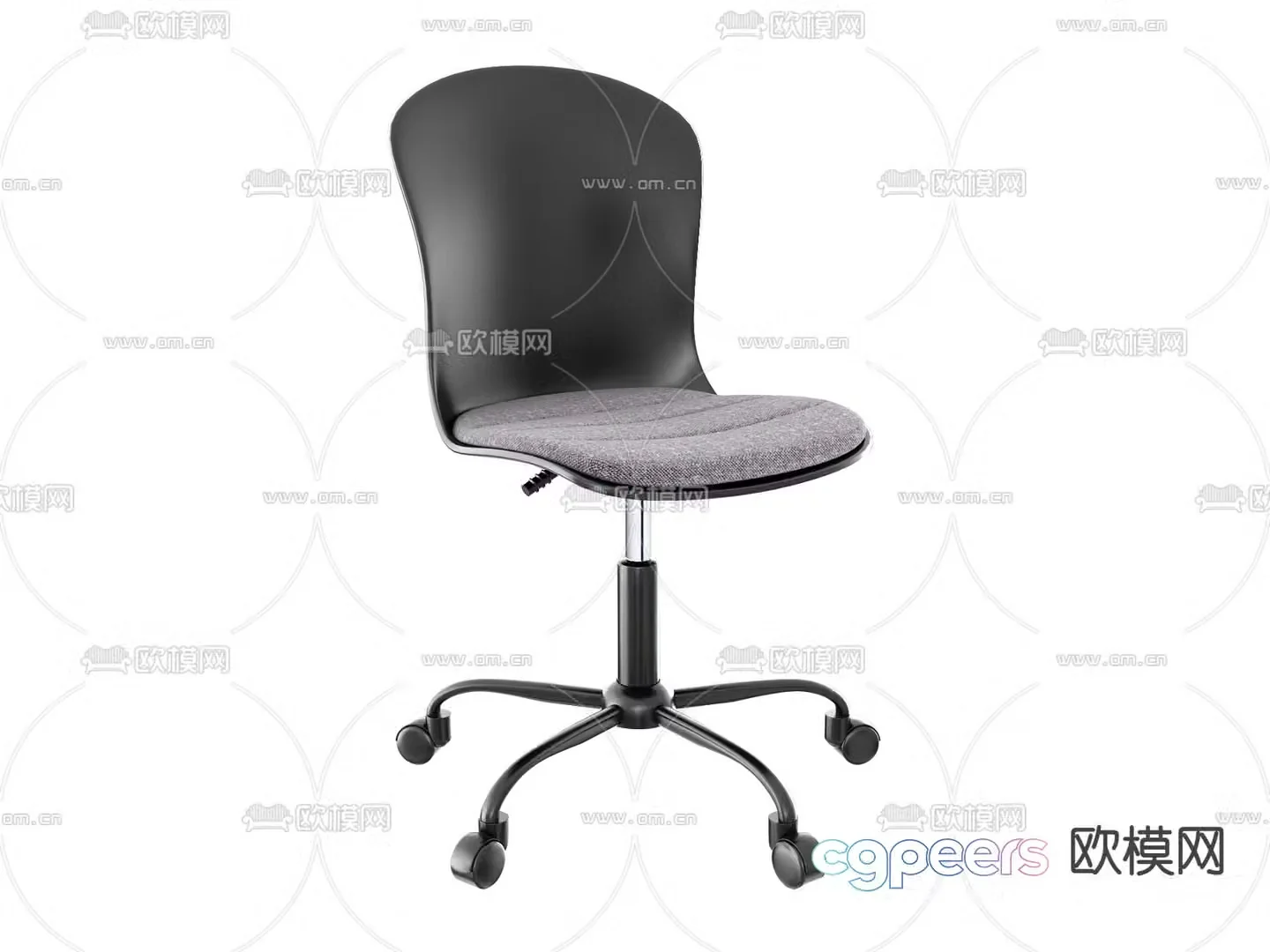 Modern swivel chair office chair book chair 3d model