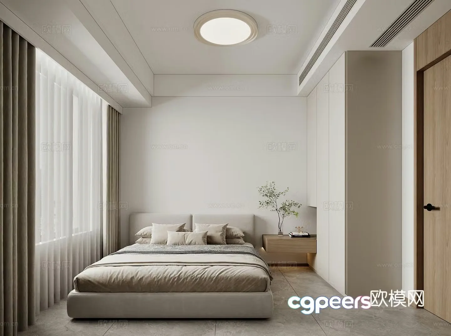 Modern bedroom 3d model