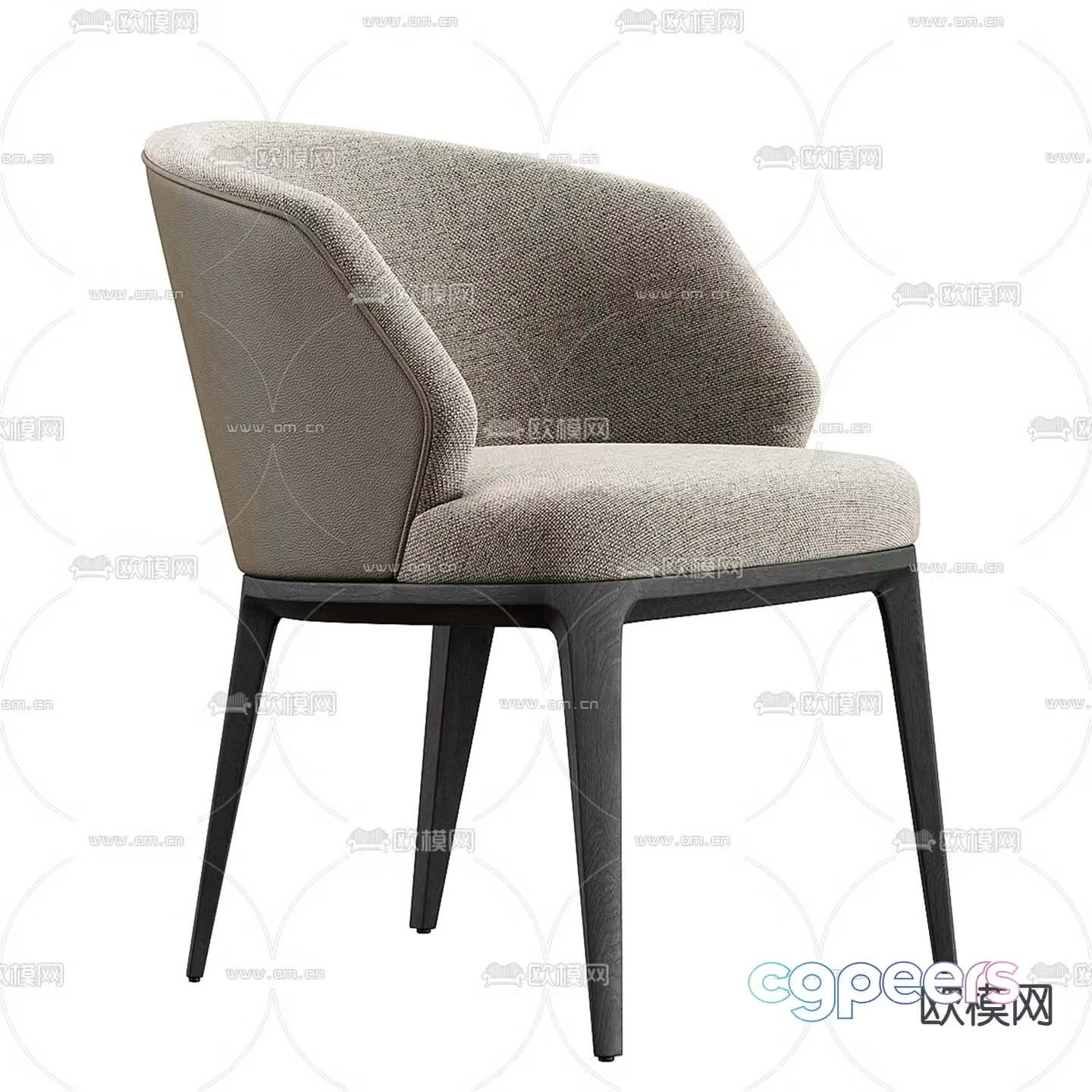 Konyshev chair dining chair 3d model