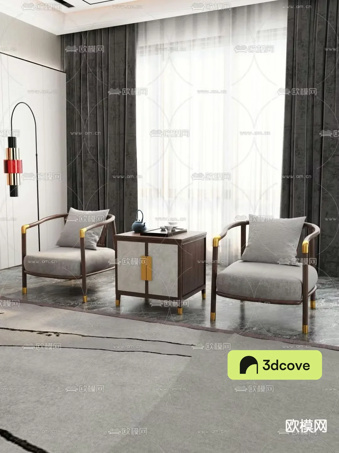 Chinese style sofa leisure sofa
