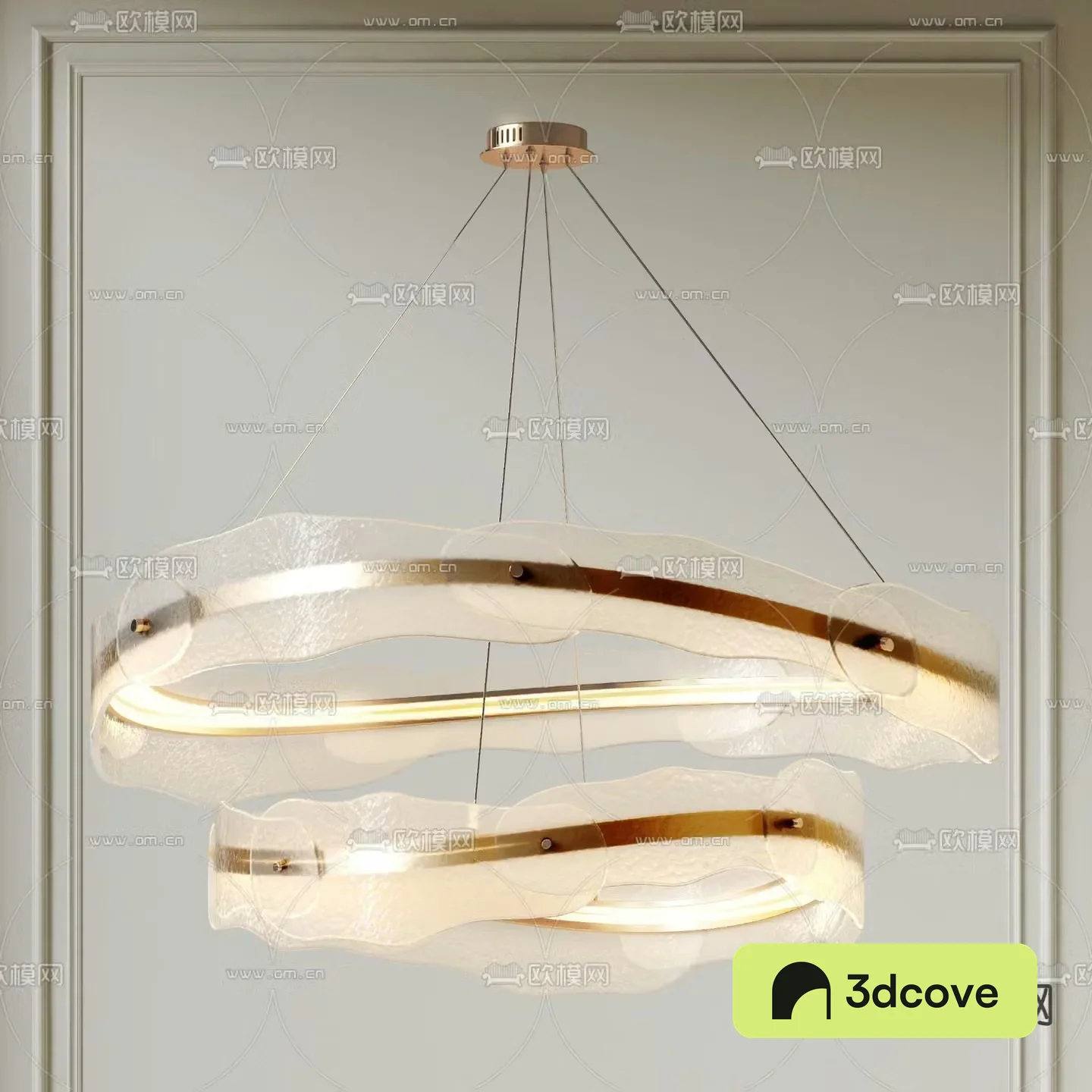 Light luxury chandelier ring chandelier