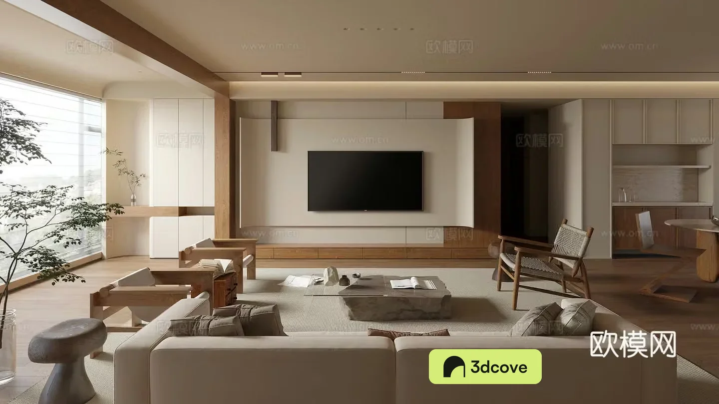 Middle Ages Living Room 3D Model